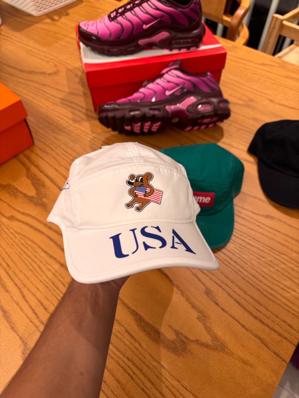 USA x V.A.A. x Nike Boné Fly White — M, Novo