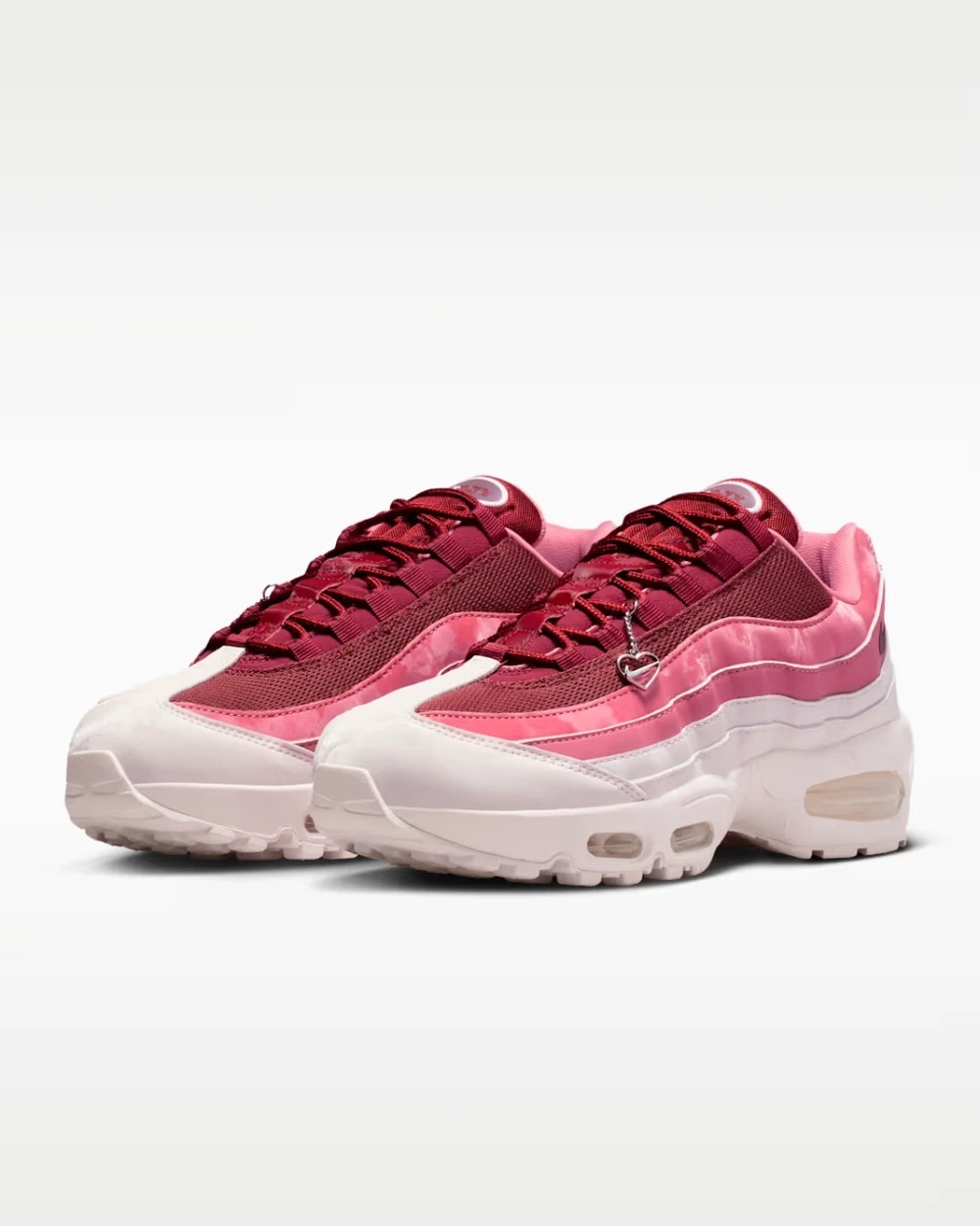 Nike Air Max 95 Big Bubble Valentine's Day Team Red Peony Pearl Pink — 39, Novo