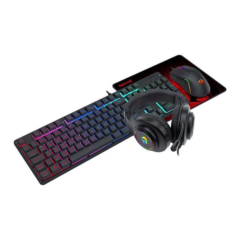 Foto 4 de Kit Redragon Teclado + Mouse + Headset + Mousepad Essentials, RGB, 10000 DPI, S166