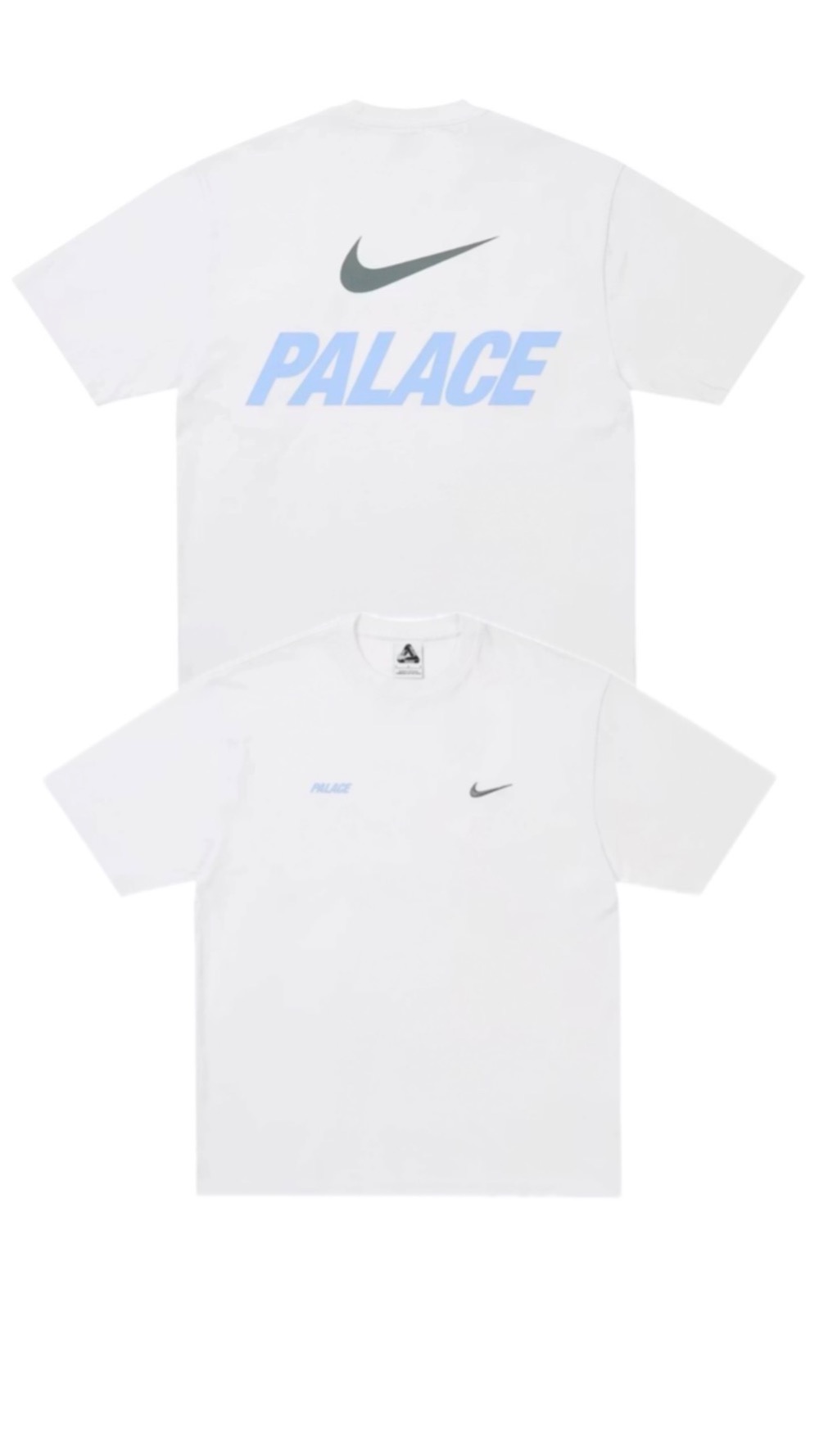 Palace x Nike Camiseta Font Swoosh White — G, Novo