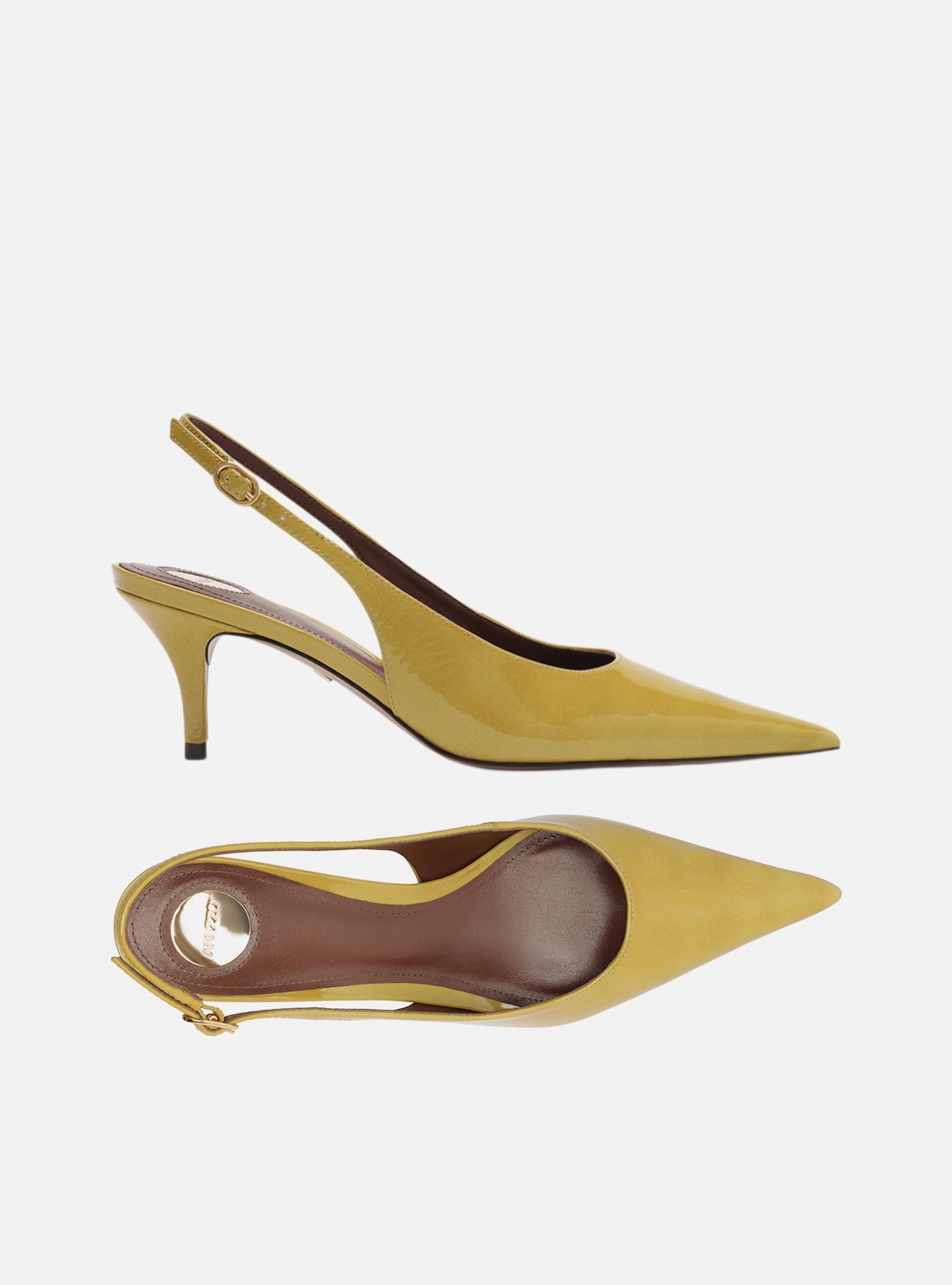 Foto 5 de Scarpin Verde Salto Fino Slingback