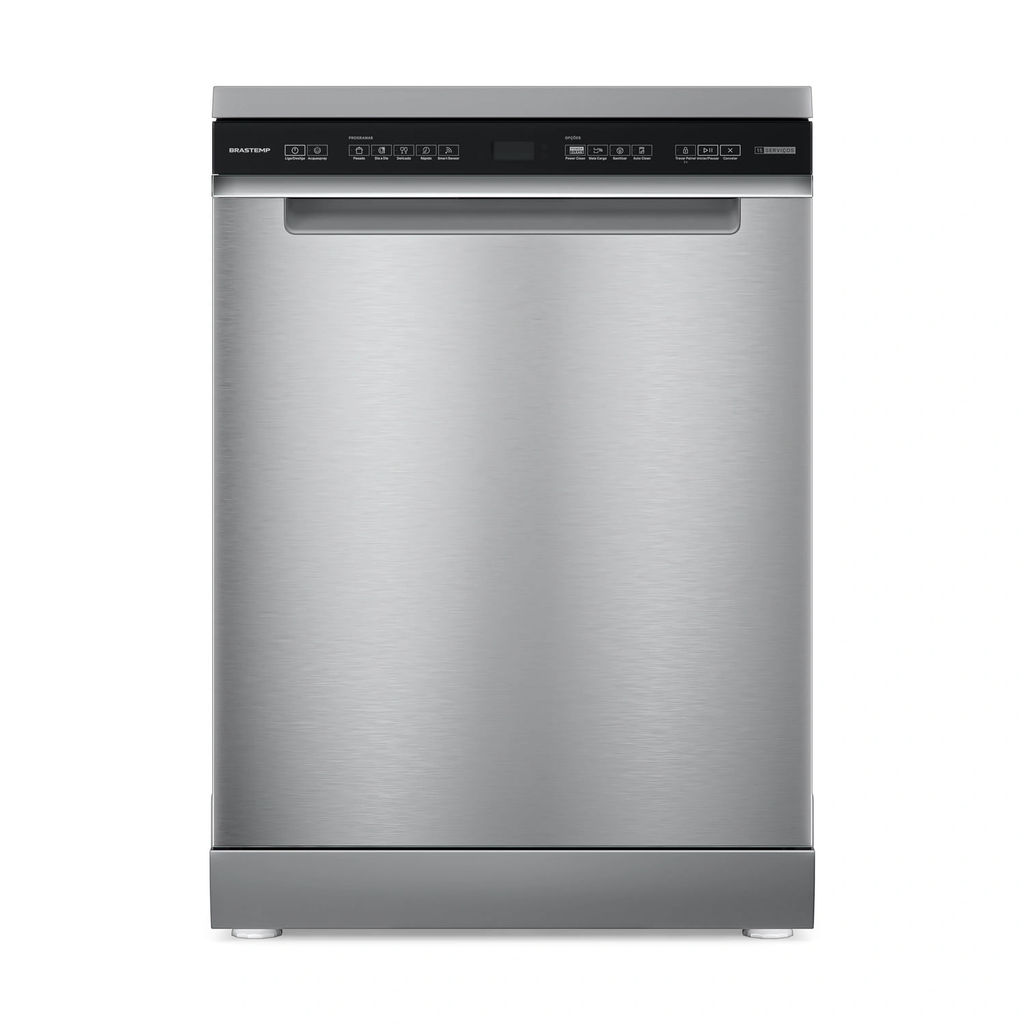 Lava-louças Brastemp 15 Serviços cor Inox com Power Clean - BLF62AR