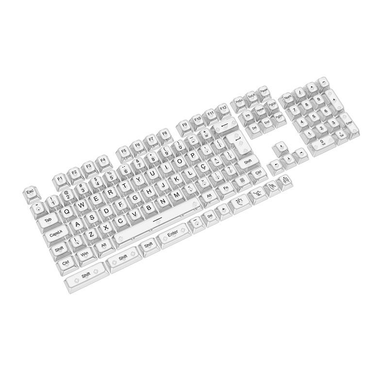 Foto 2 de Conjunto de Teclas Redragon Crystal OSA Profile, Clear Keycaps, A137-PT