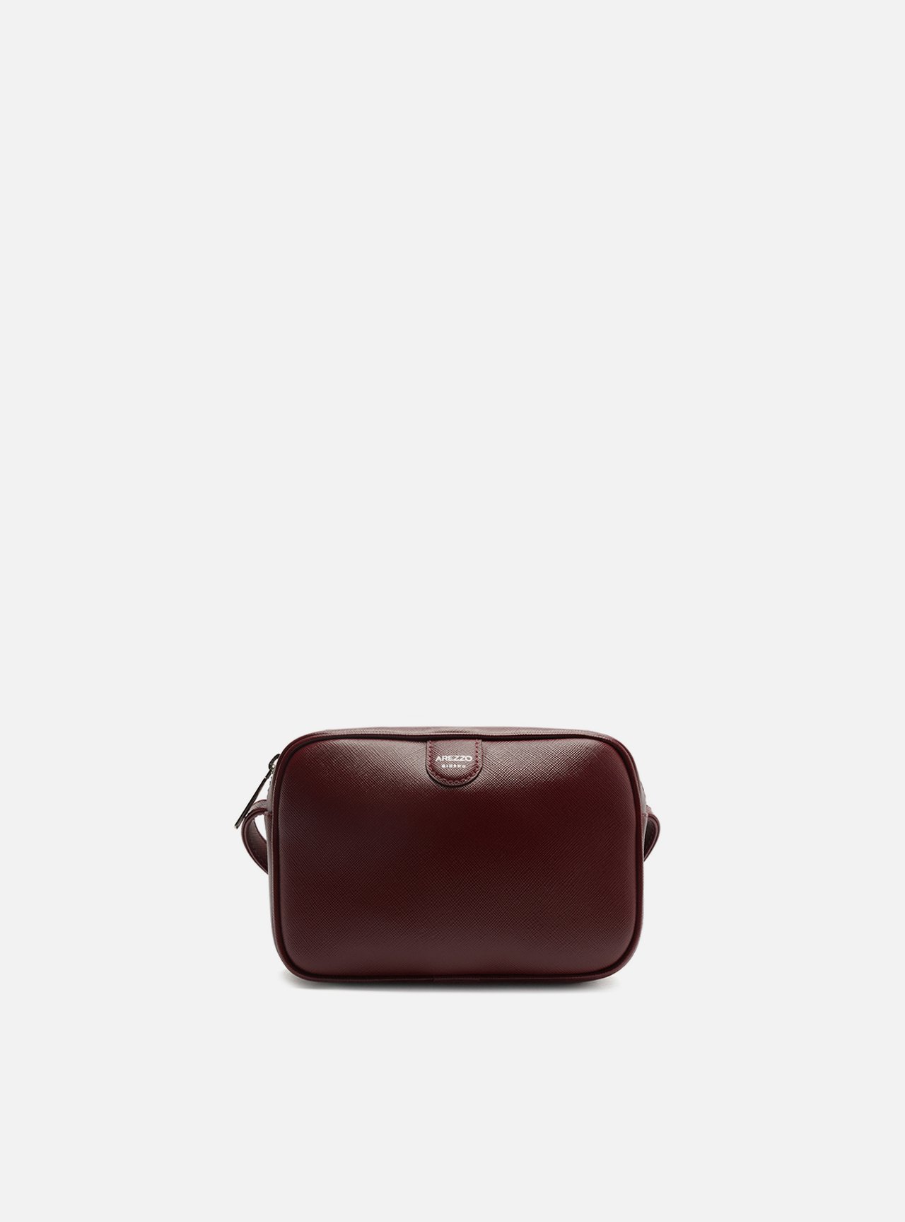 Bolsa Tiracolo Bordô Pequena Metais