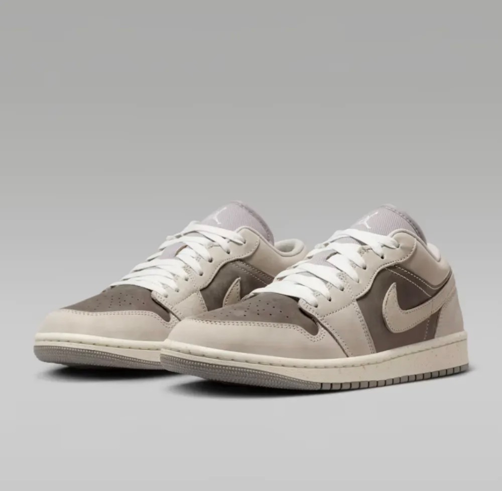 Air Jordan 1 Low SE Enigma Stone Pale Ivory Hemp Oatmeal — 38, Novo