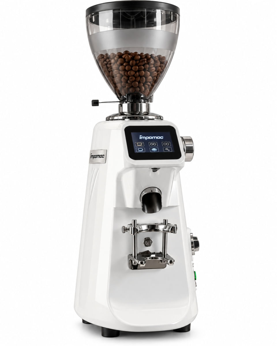 Moedor de café expresso 74mm IMPX Pro – Lâmina vertical Branca