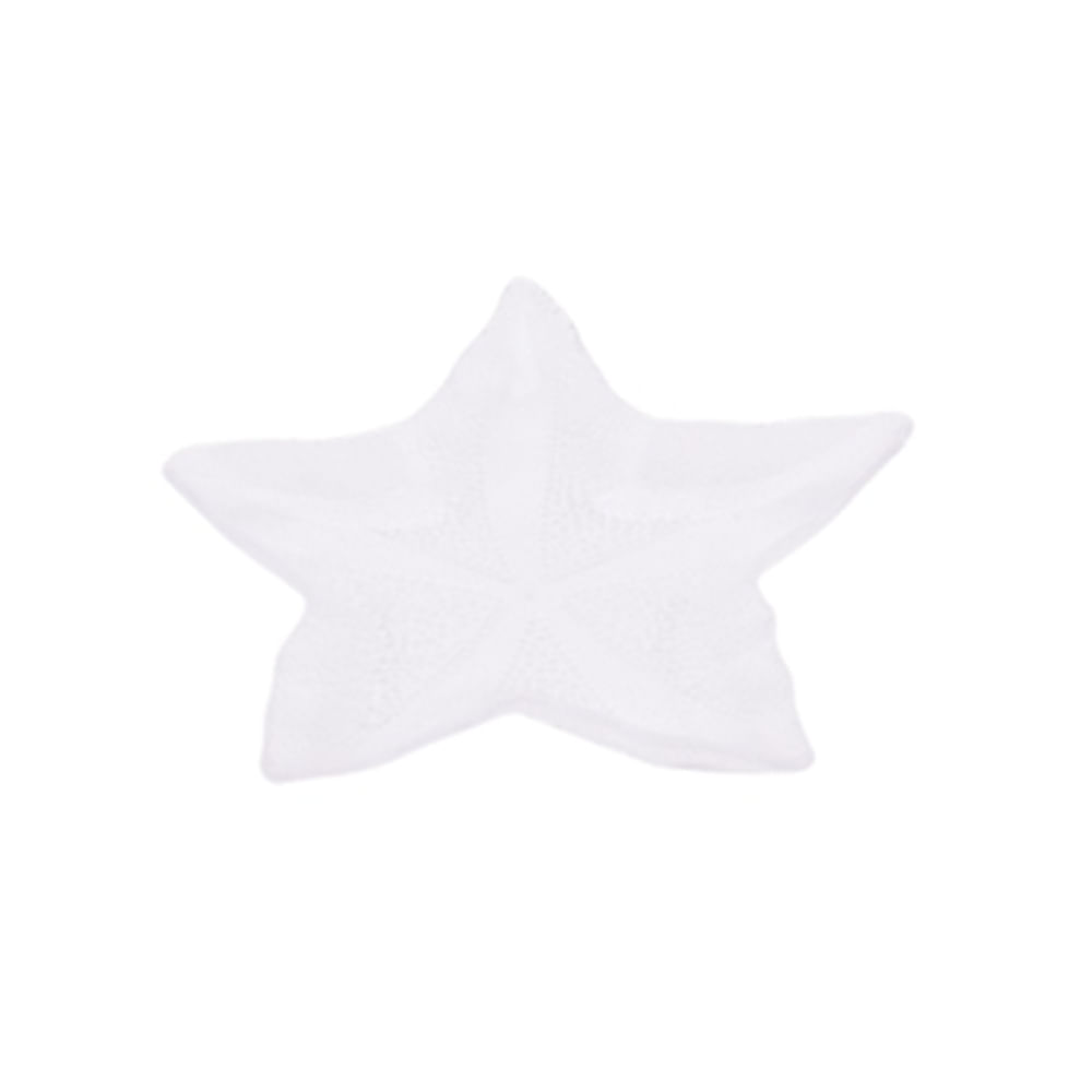 Prato Em Acrílico Estrela Transparente 40Cm - Entrecasa