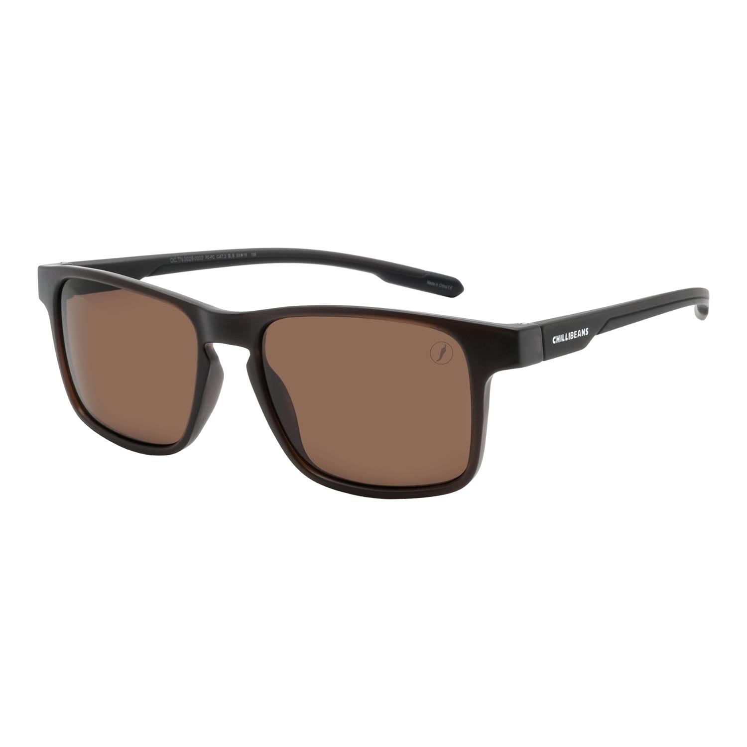 Óculos de Sol Masculino Teen Chilli Beans Marrom OC.TN.0029.0202