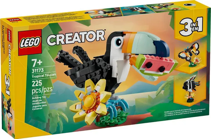 Lego Creator 3em1 Animais Selvagens Tucano