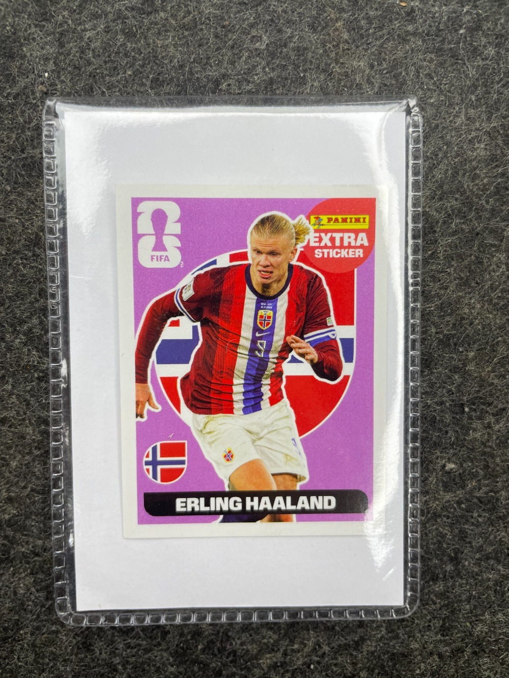 Figurinha Panini Erling Haaland Legend Roxo FIFA World Cup 2026 — Único, Novo