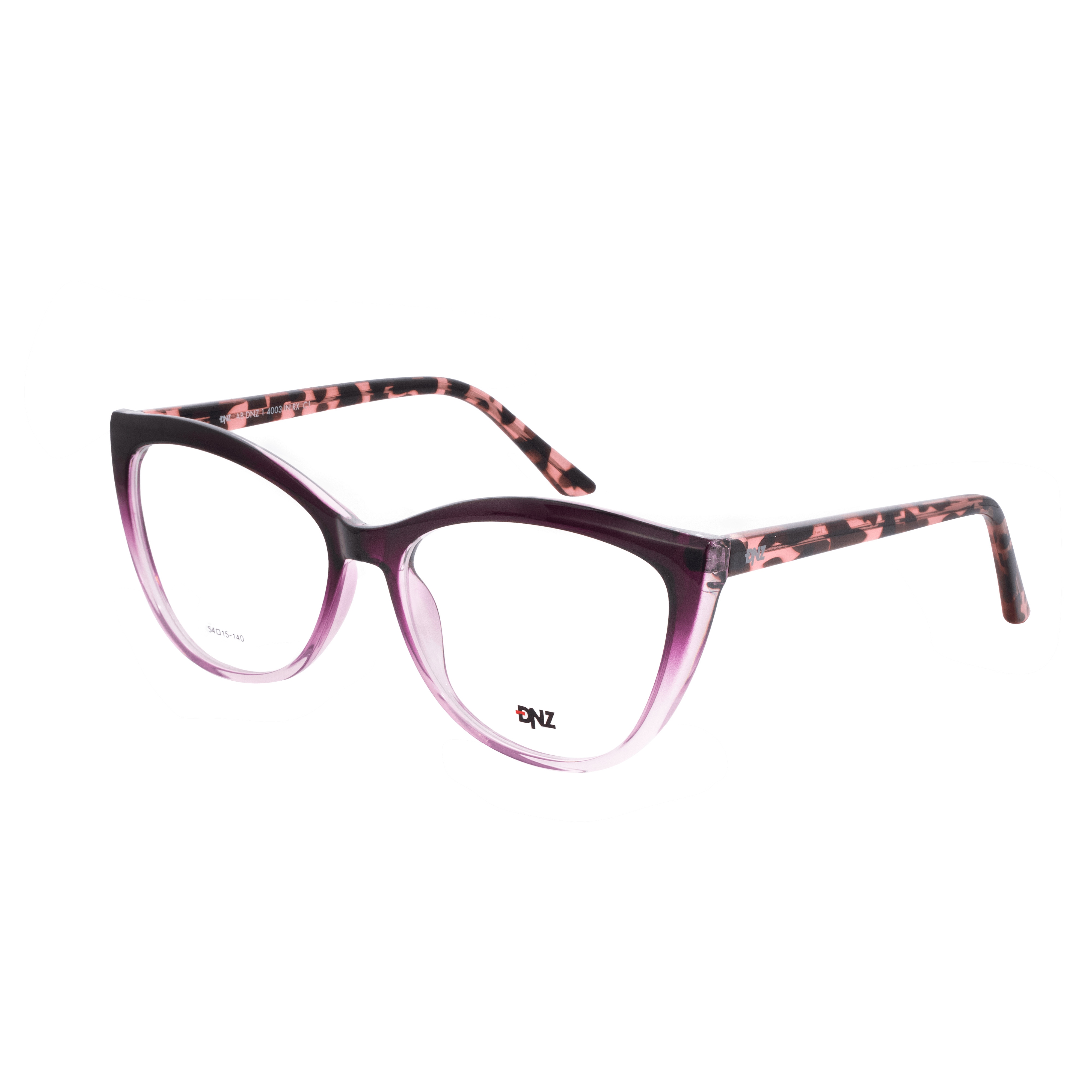 Armação para Óculos de Grau Feminino DNZ 1 4003 Degradê Roxo com Cristal