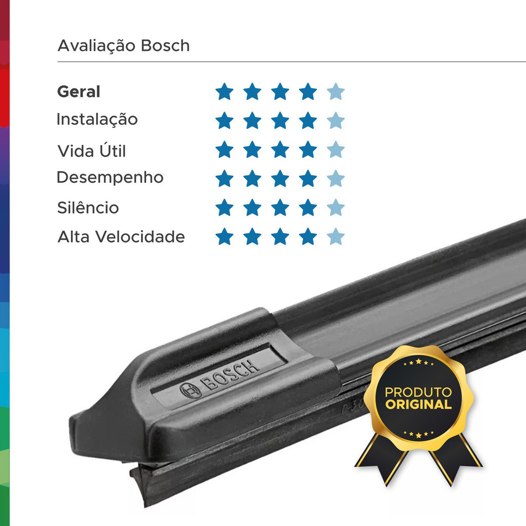 Foto 2 de Par Palheta Parabrisa Bosch Vw Up 2014 2015 2016 2017 2018