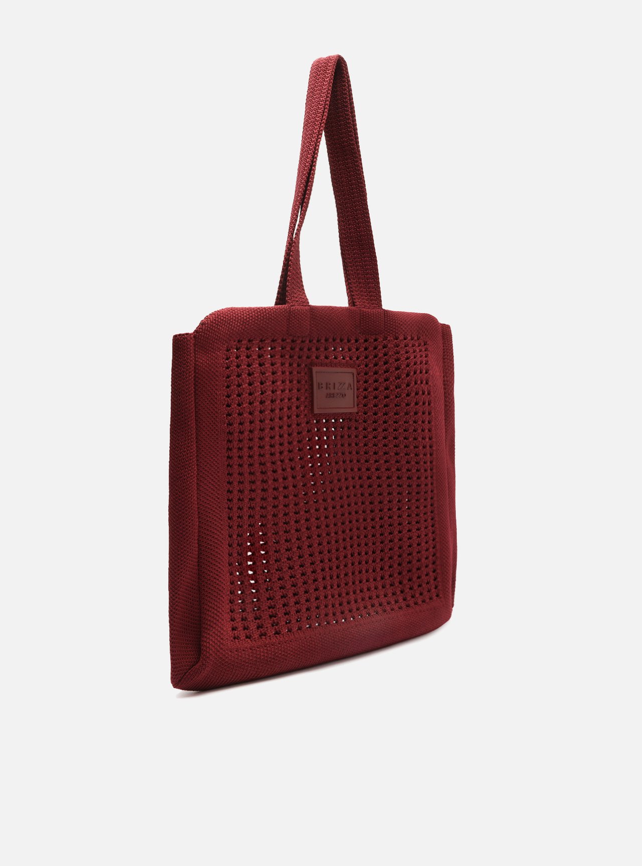 Foto 5 de Bolsa Shopping Vinho Crochê Mônaco Grande
