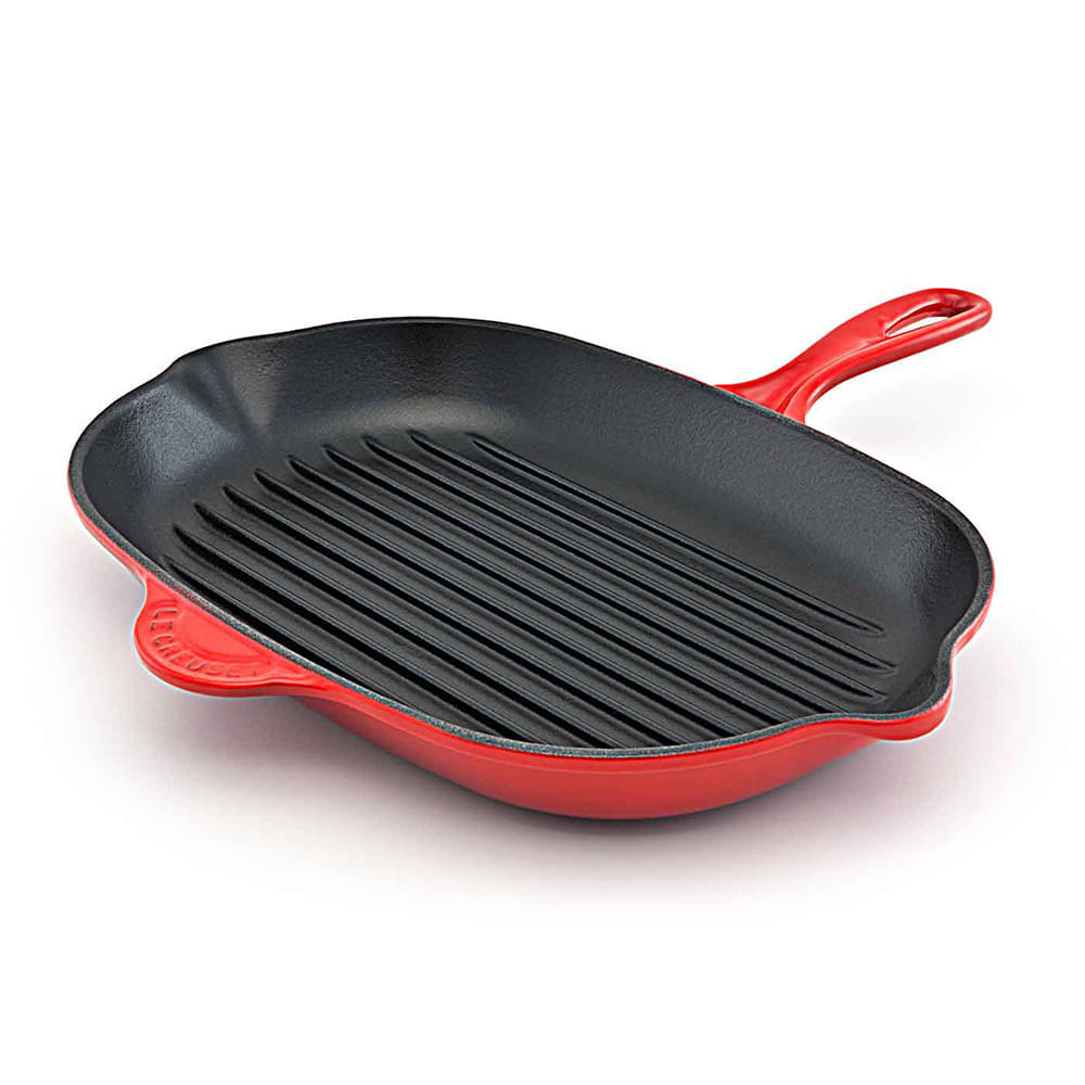 Grelha Oval 32 cm Vermelho Le Creuset