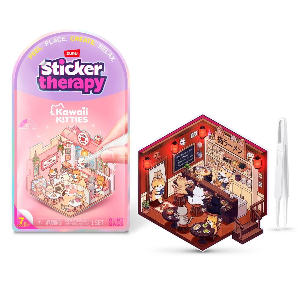 Kit de Adesivos Sticker Therapy Kawaii Kitties