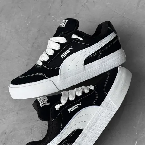 Tênis Puma CC Park Vulc Preto e Branco