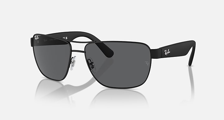 Ray-Ban Óculos De Sol Homem Rb3745l - Quadro Preto Lente Cinza 63-16