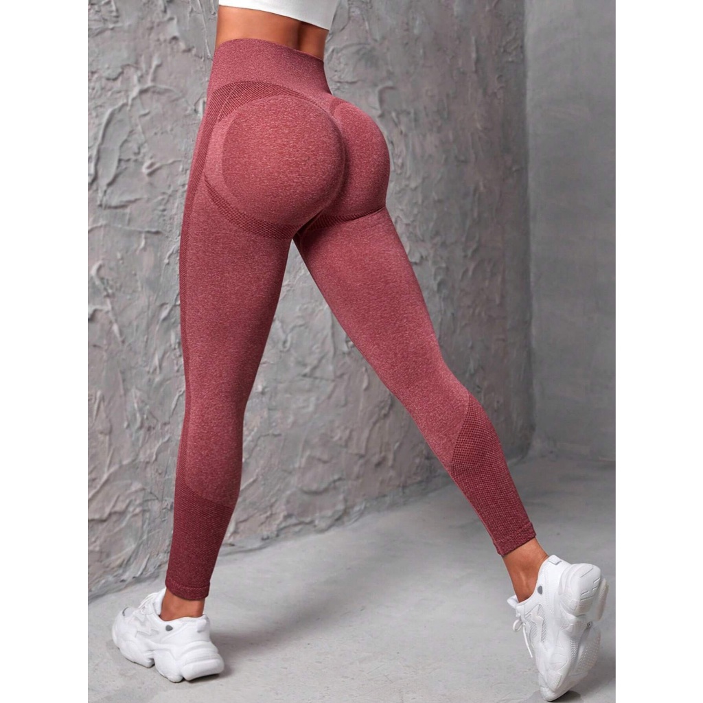 Calça Legging Fitness Empina Bumbum Sem Costura Zero Transparência Poliamida Alta Elasticadade Yoga