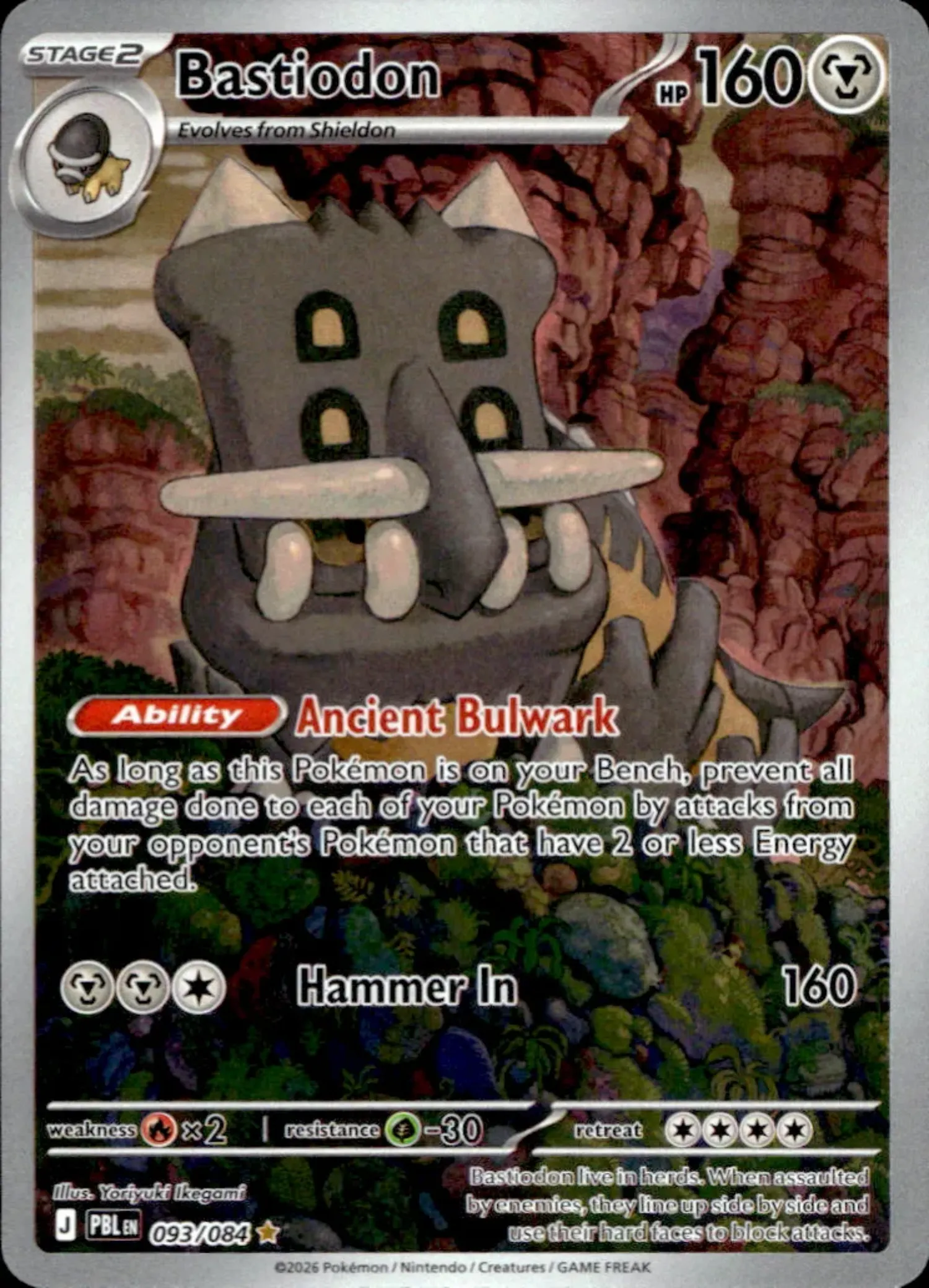 Bastiodon (093/084) Escuridão Absoluta Pokémon TCG — Near Mint, Novo