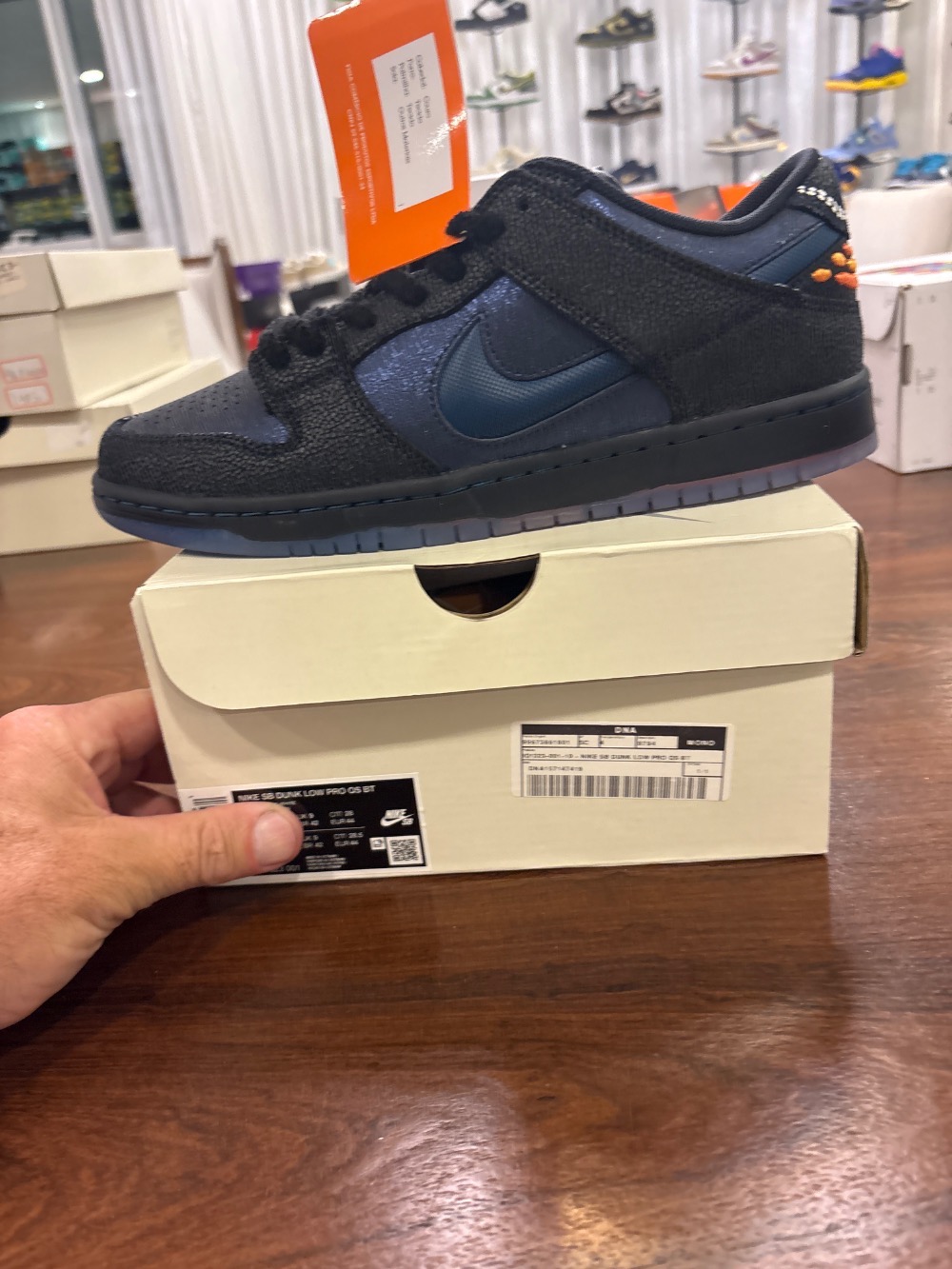 Bluetile x Nike SB Dunk Low Pitch Blue Black — 42, Novo