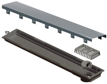 Ralo Linear c/ Tampa Inox 50cm Versatile Elleve