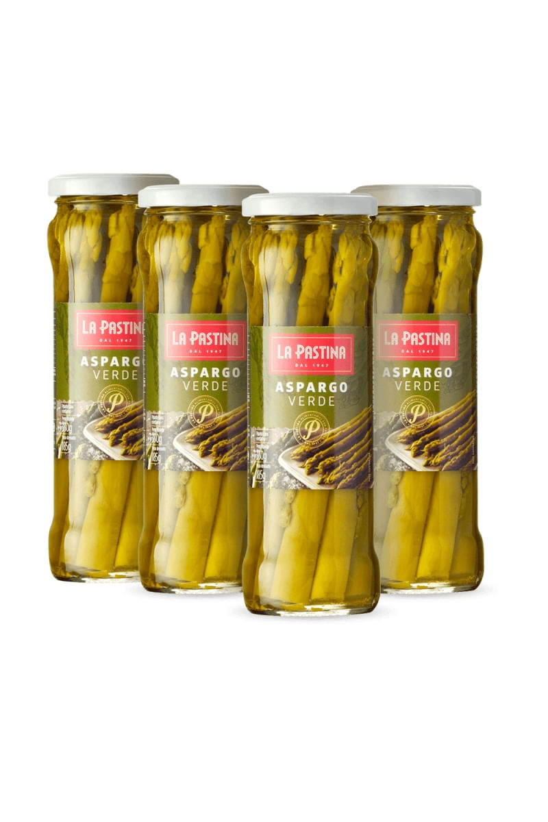Kit 4 de Aspargo Verde 330G La Pastina