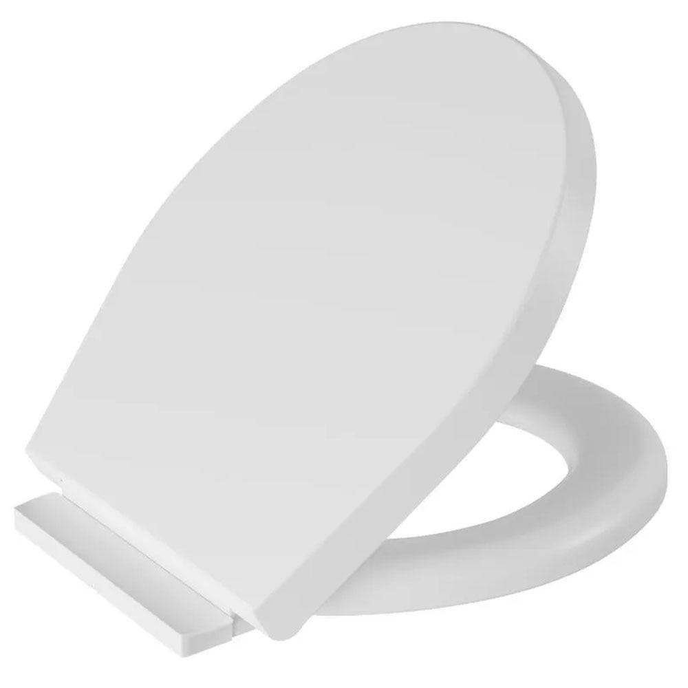 Assento Sanitário Astra Almofadado 3 em 1 Click com Soft Close, Oval, Branco