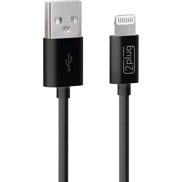 Cabo USB-A para Lightning, 1m, Preto, 2Plug - CX 1 UN