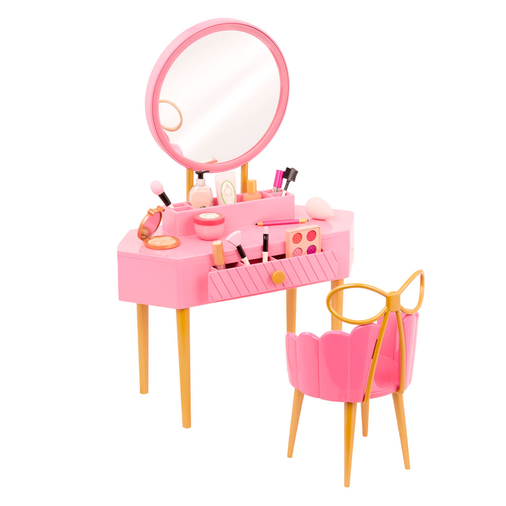 Mesa De Penteadeira Rosa Our Generation