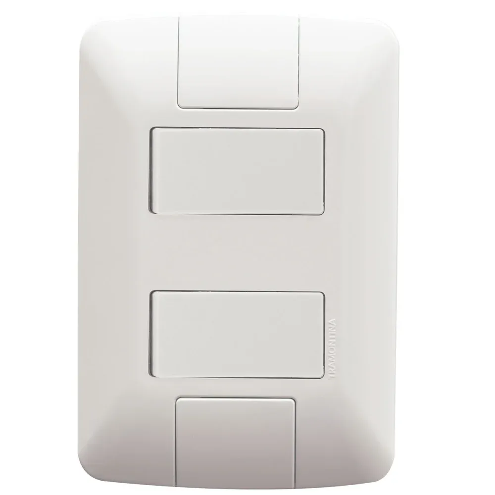 Conjunto de Interruptores Aria 6A Branco 250V Tramontina