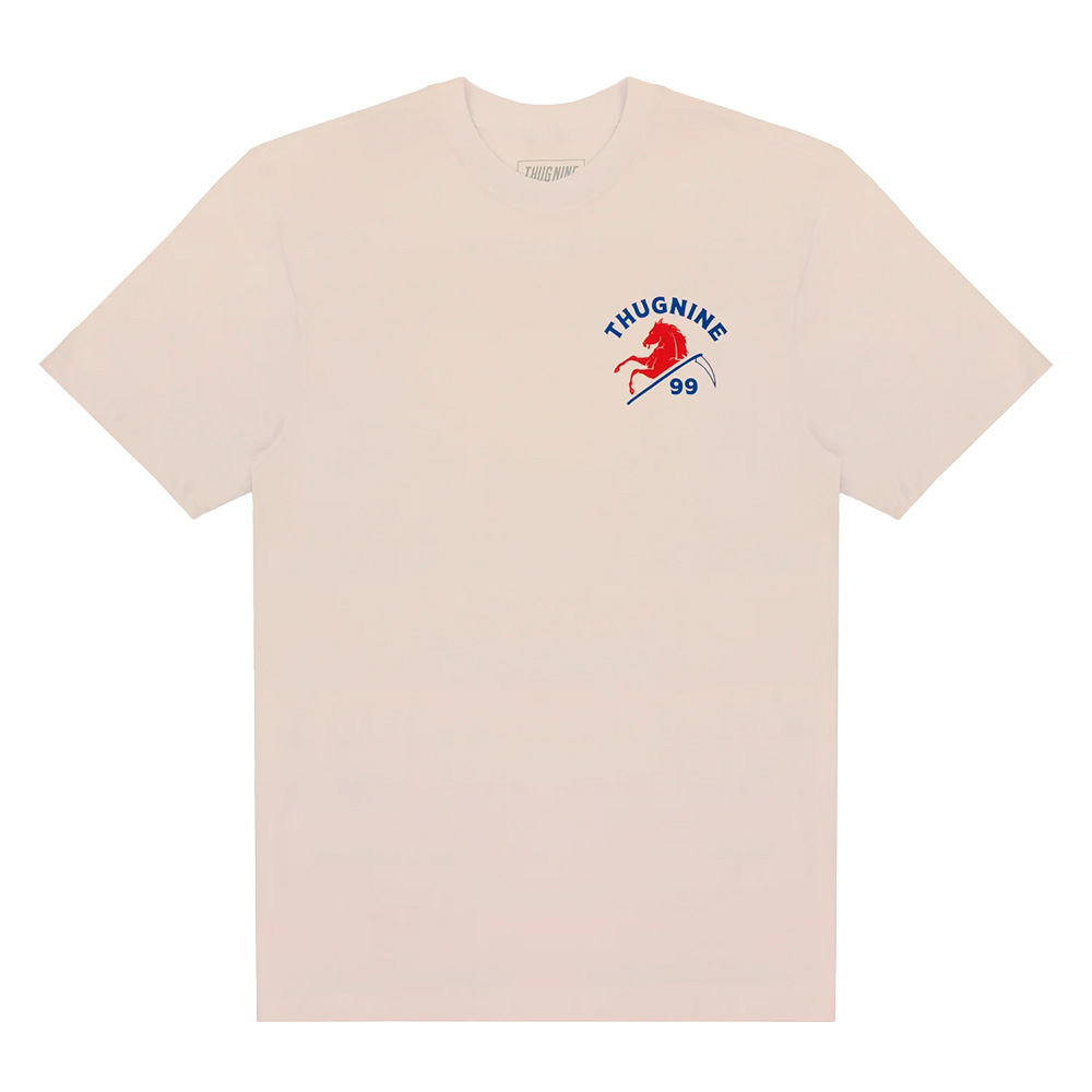 Camiseta Thug Nine Dead Messenger Beige — M / G / XG, Novo