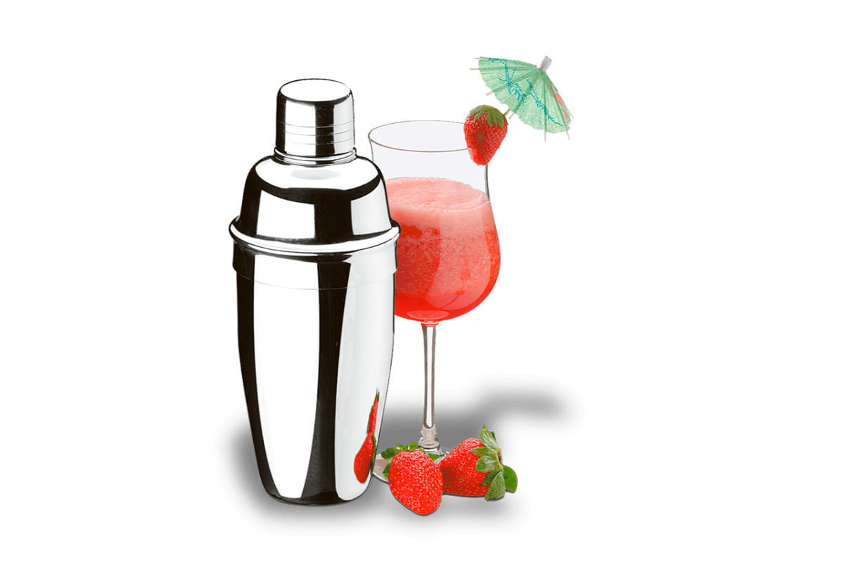 Coqueteleira inox 500 ml - Lyon 500 ml Colorido