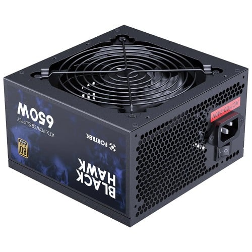 Fonte Fortrek Black Hawk, 650W, 80 Plus Bronze, PFC Ativo, Preto, 83589