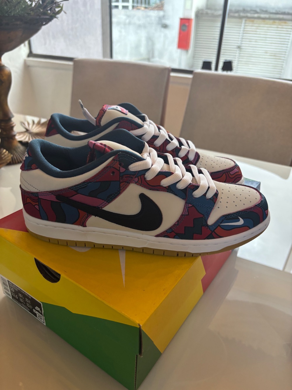 Parra x Nike SB Dunk Low Pro Abstract Art — 42, Novo