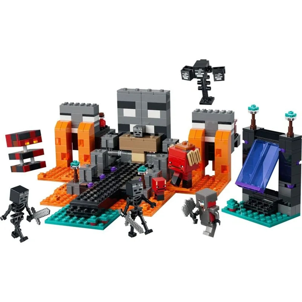 Foto 2 de BATALHA DO WHITER LEGO MINECRAFT 494 PEÇAS 21590