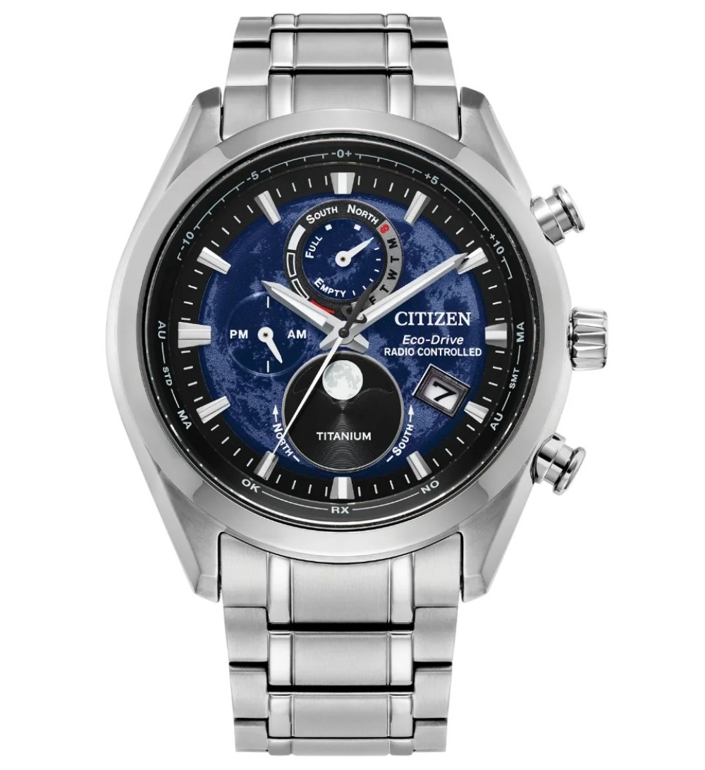 Relógio Citizen Tsuki-Yomi 43mm — Único, Novo