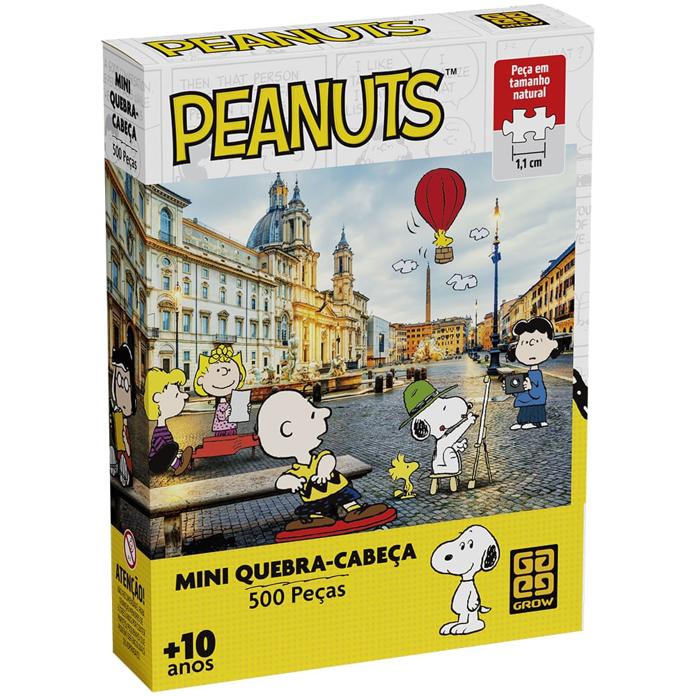 Foto 4 de Mini Quebra-cabeça 500 peças Snoopy