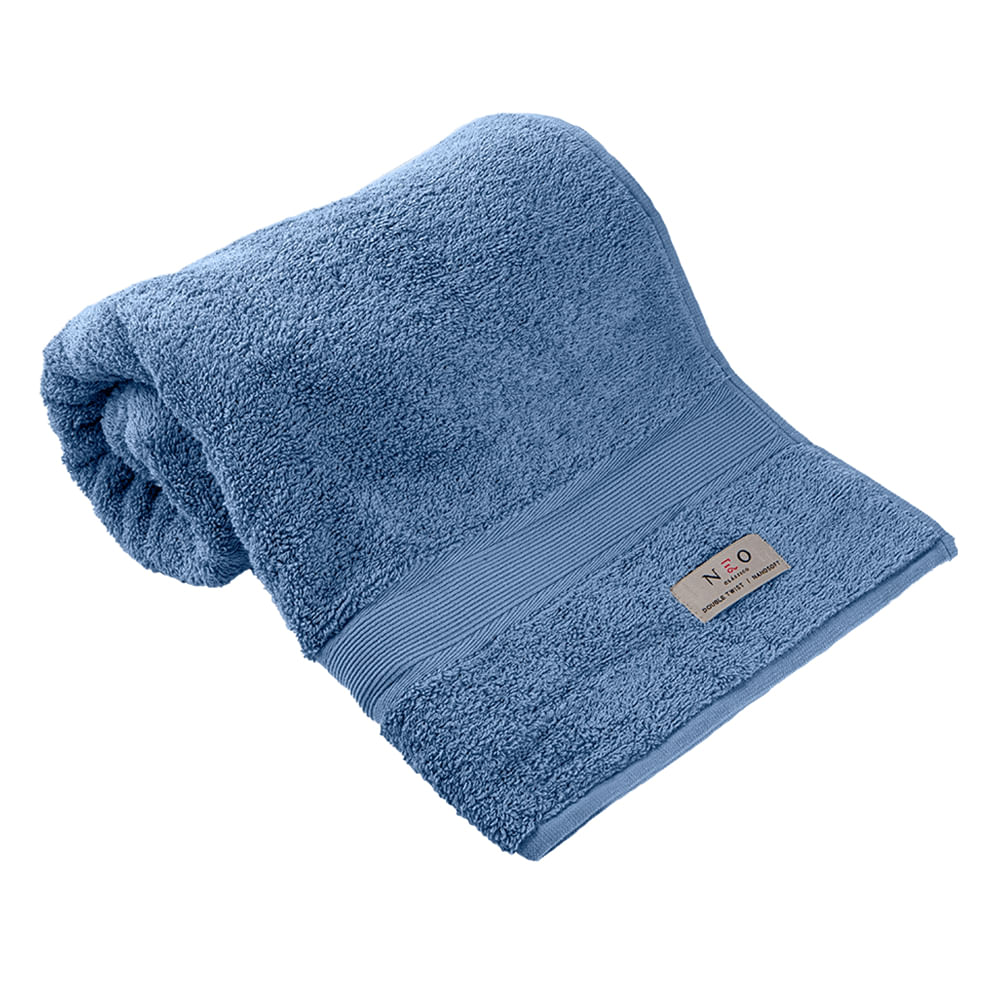 Toalha Ícone Banho 70X140cm Azul - Camesa NA