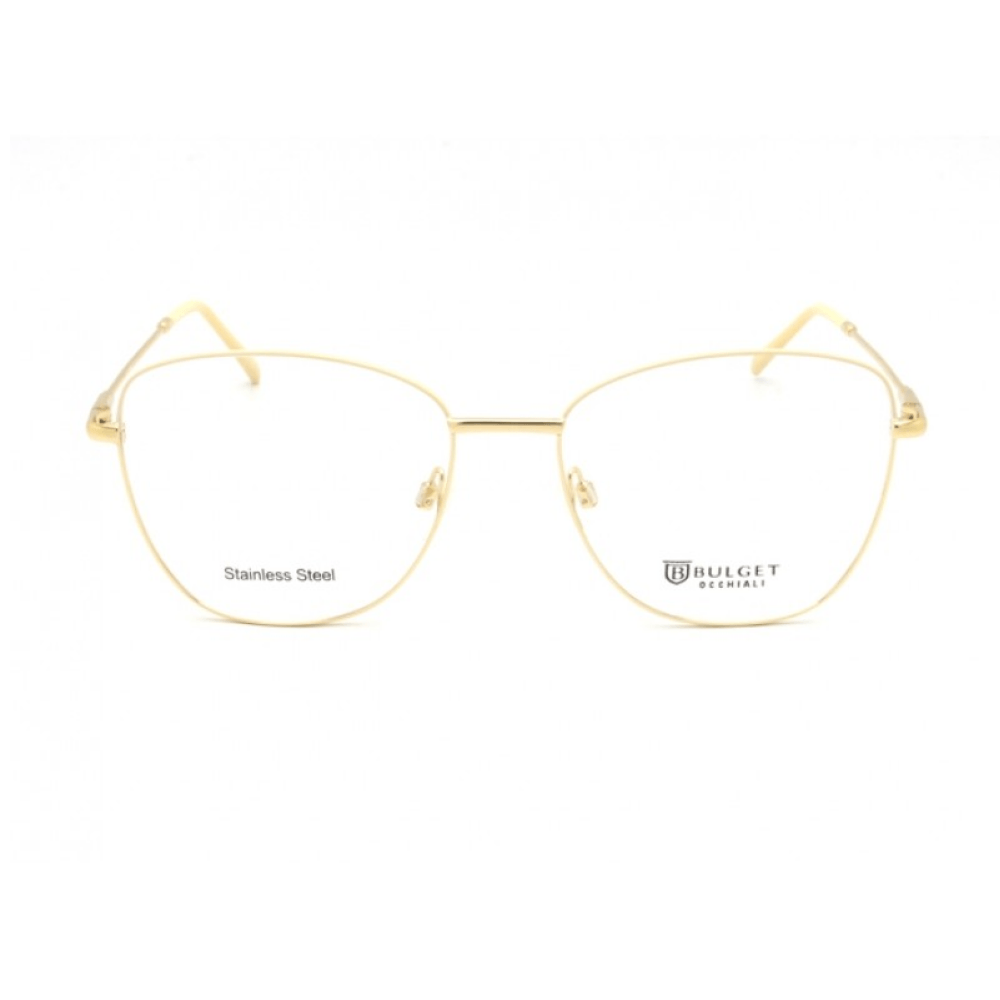 Armação para Óculos de Grau Feminino Bulget BG1725 Dourado Claro e Bege