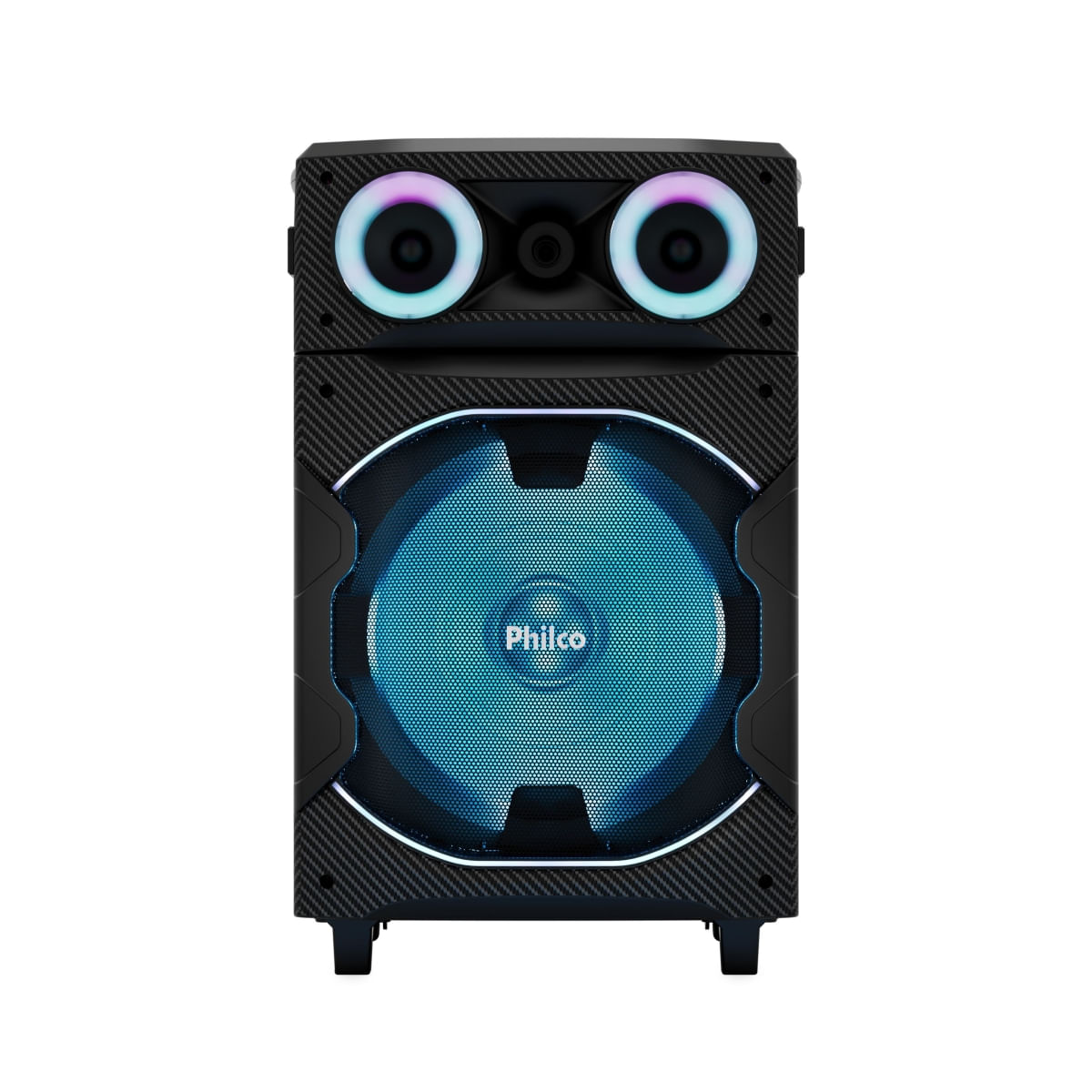 Caixa de Som Amplificada Philco PCX7300 1700W Bluetooth Rádio FM Preta
