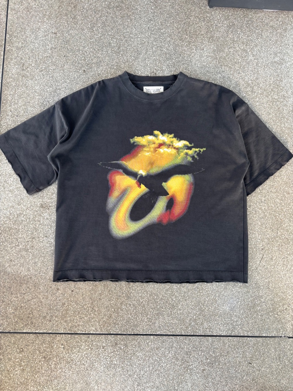 Camiseta Egho Studios Urubu Black — G, Usado
