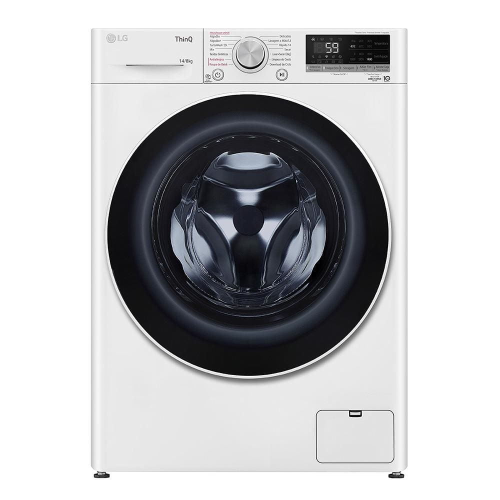 Lava e Seca LG 14Kg/8Kg Smart VC4 com Inteligência Artificial AI DD CV5014WC4 - Branca Branco / 220