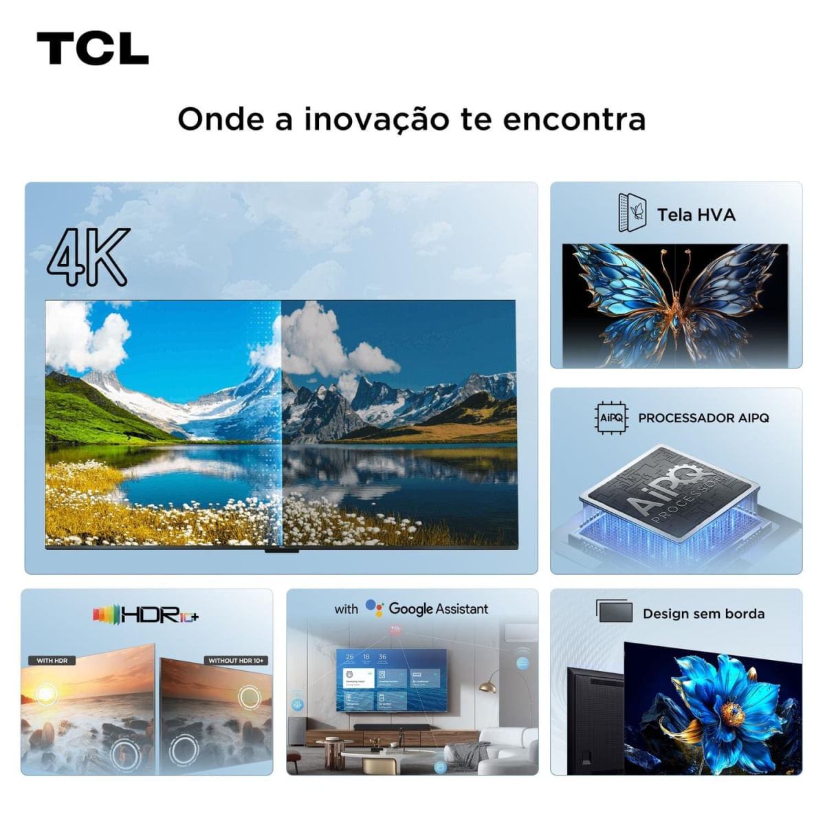 Foto 5 de Smart TV 75" 4K TCL 75P6K Google TV HDR10+ Processador AiPQ