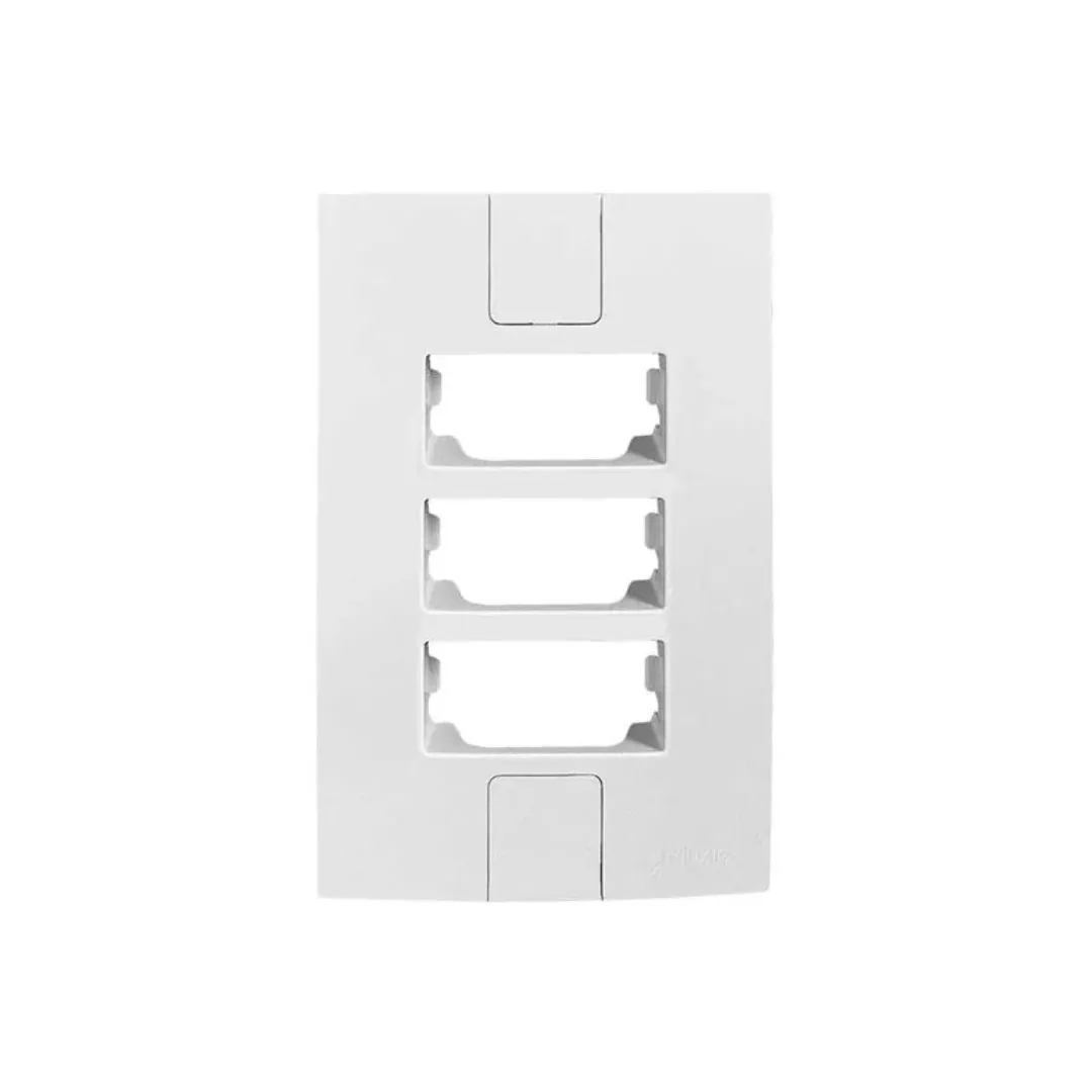 PLACA 4X2 P/ 3 MODULOS PLUZIE