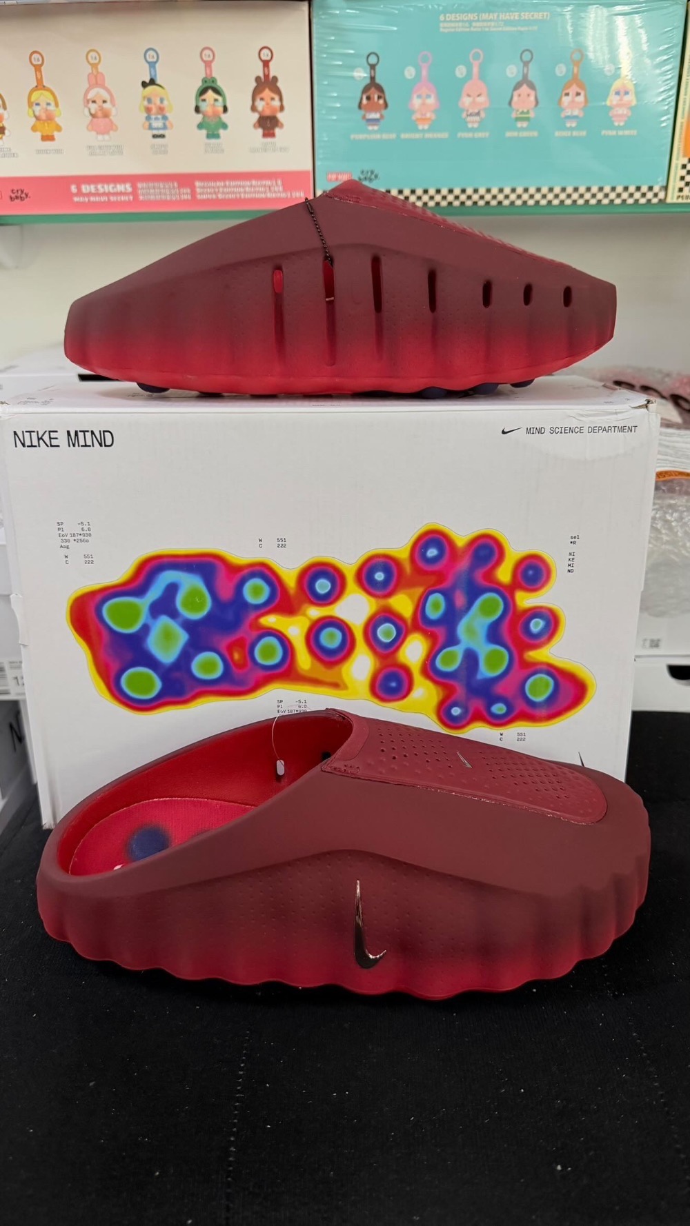 Nike Mind 001 Slide Team Red University Red — 44, Novo