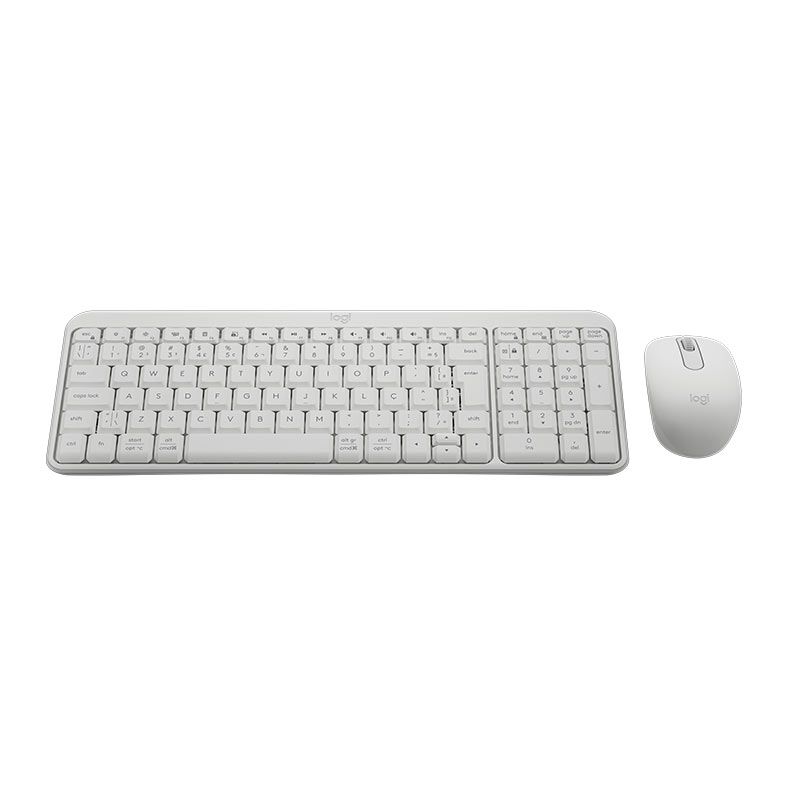 Foto 3 de Kit Teclado e Mouse Logitech MK250, ABNT2, Bluetooth, Branco, 920-013517