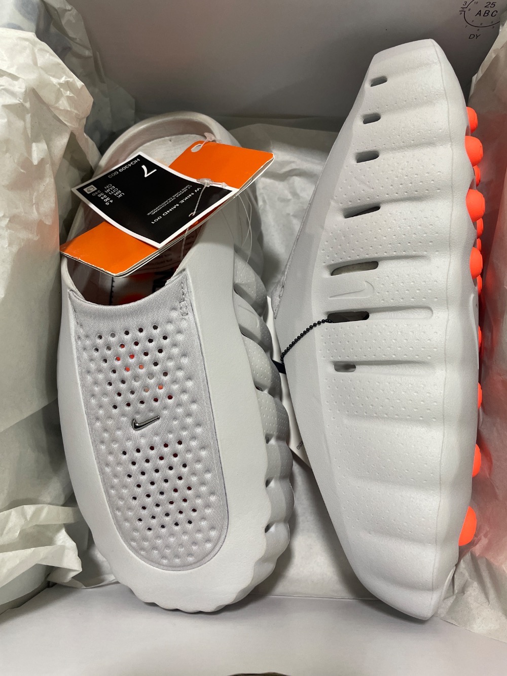 Nike Mind 001 Slide Light Smoke Grey — 35, Novo