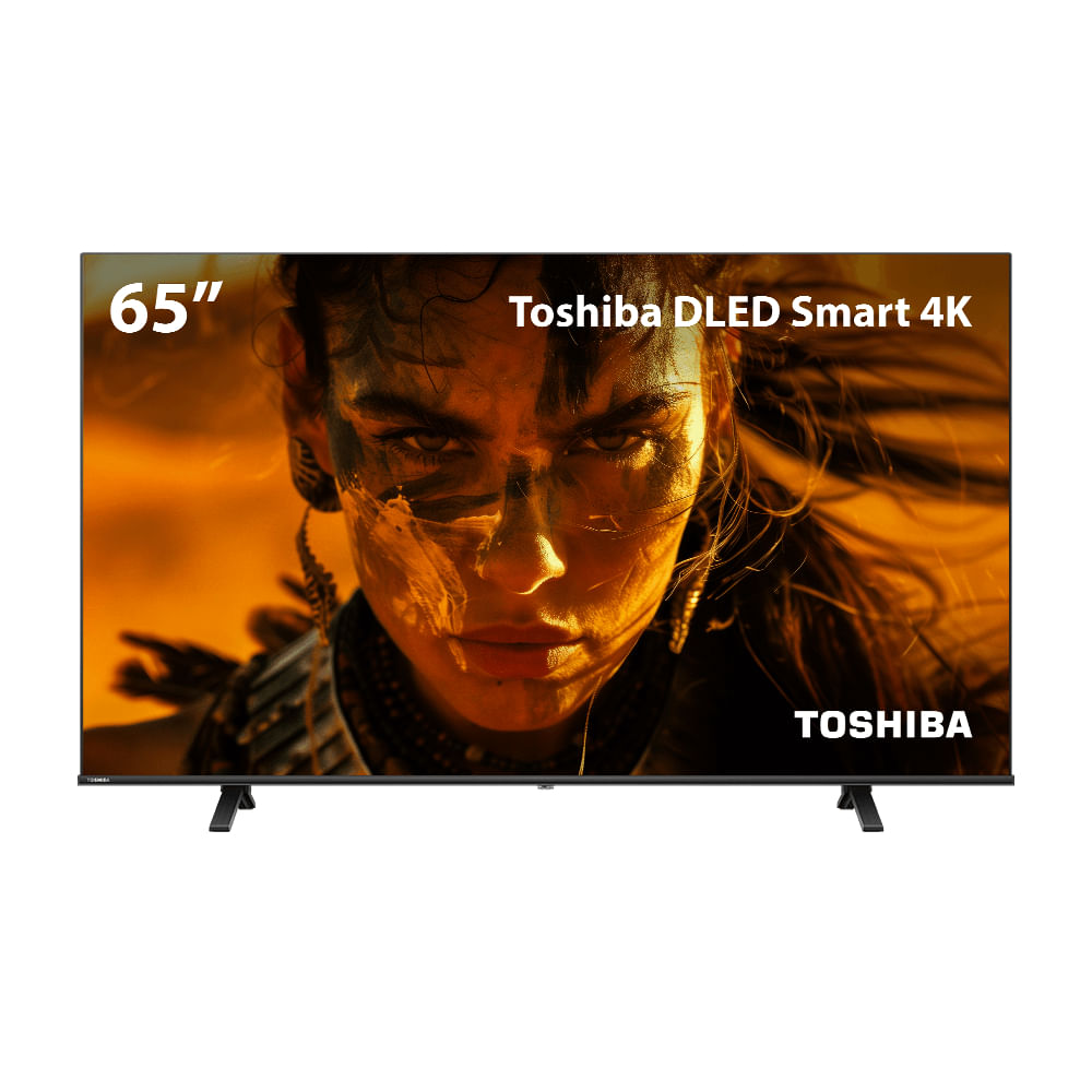 Smart TV DLED 65" 4K Toshiba VIDAA 4 HDMI 2 USB Wi-Fi TB067E