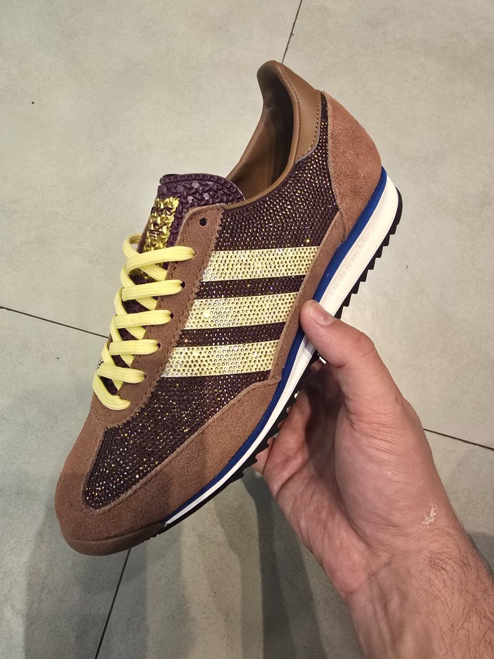 adidas SL 72 OG Soft Brown Yellow Maroon — 34 / 35 / 36 / 37 / 38 / 39, Novo