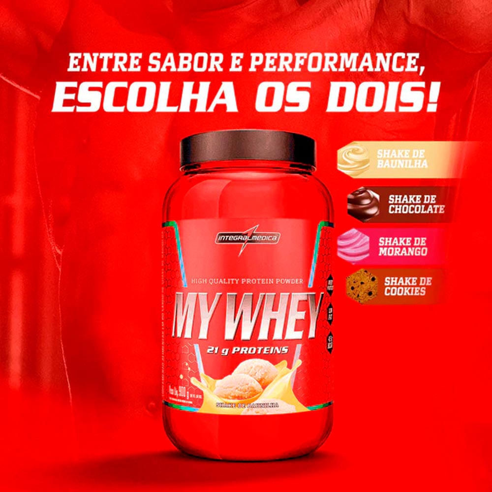 Foto 2 de My Whey Integralmedica 21g de Proteína Sabor Chocolate 900g